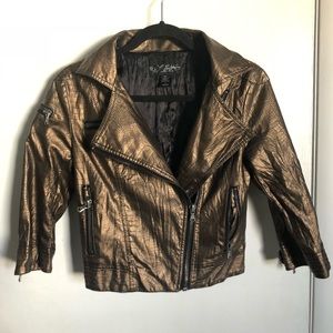 Daytrip Asymmestrical Gold Jacket